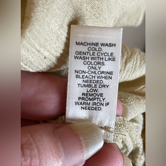 Cato Women’s Plus Summer Beach Swim Coverup Tan High-Low Hem Short Sleeve 26/28 - Picture 9 of 14